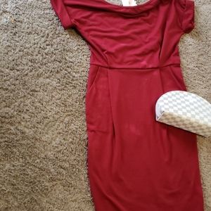 Pretty Garden wine dress